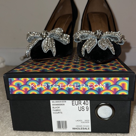 Black suede heels (worn once for a photo shoot) - Picture 4 of 5